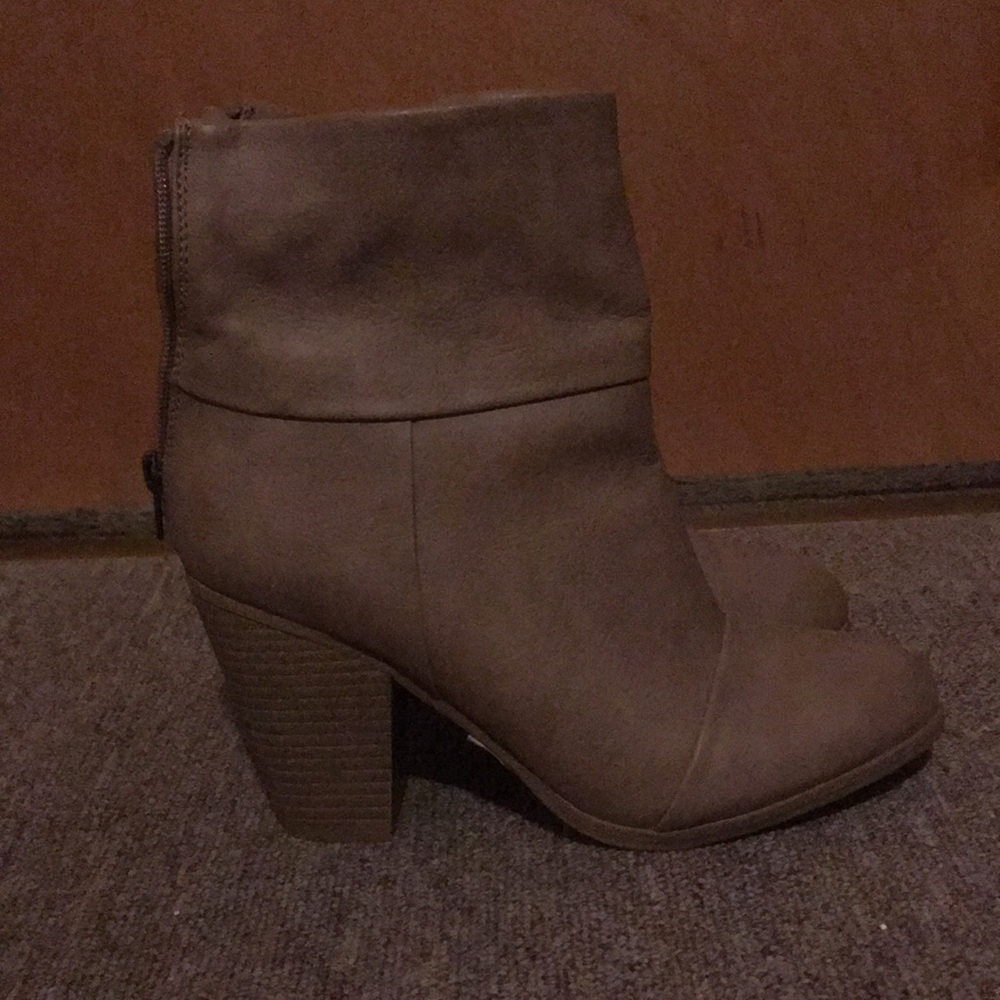 Beige Booties!!! **Worn Once**